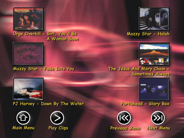 Rock Volume 1 Menu 2